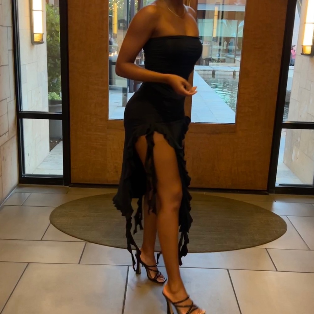 Strapless Dress with Stretch